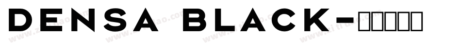 densa black字体转换